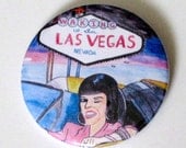 Waking Up in Vegas Katy Perry Pocket Mirror with Pouch
