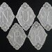 LOT - 5 monogram embroidery - St. Gallen, Switzerland