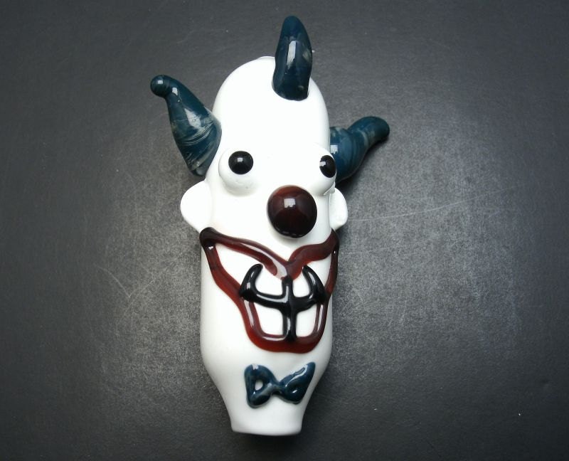 CLEARANCE - Evil Krusty Clown Glass Pipe