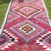 Vibrant Woven Persian Kilim. 8 ft x 4 ft. Bright Wool Rug/Kilim/Carpet Runner. Afghanistan.