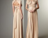 Custom order for India's bridal party -Convertible Dresses Long A-line in MOCHA
