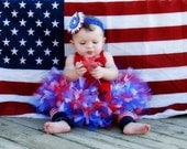 Little Miss 4th Of July Tutu Skirt Set