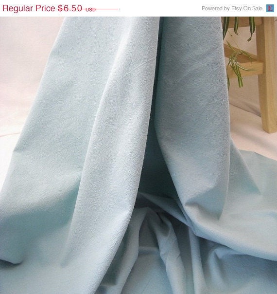 Custom Listing for Jill Kona Crush Cotton Fabric - Aqua - 54" Wide - EOB
