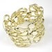 Vintage Sarah Coventry Town and Country Gold Bracelet-Scroll Bracelet-Chunky Bracelet-Statement Bracelet