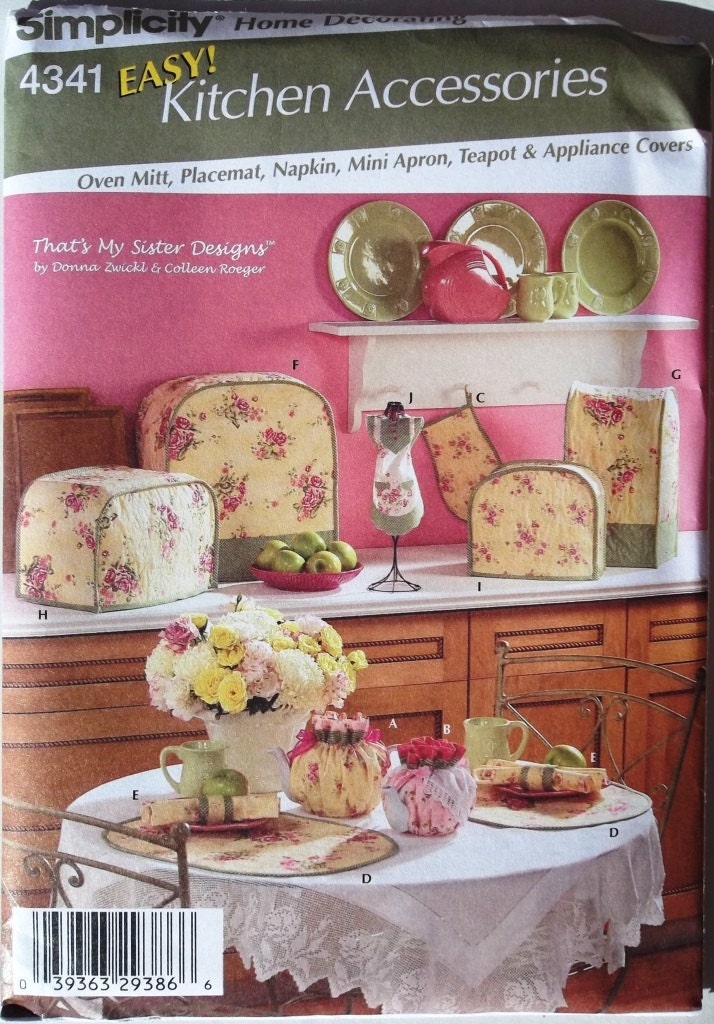 Kitchen Accessories Simplicity 4341 uncut sewing pattern