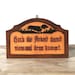 Vintage Wood Plaque Dachshund Quote German
