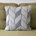 Modern Geometric Pattern Grey Pillow / Cushion Cover