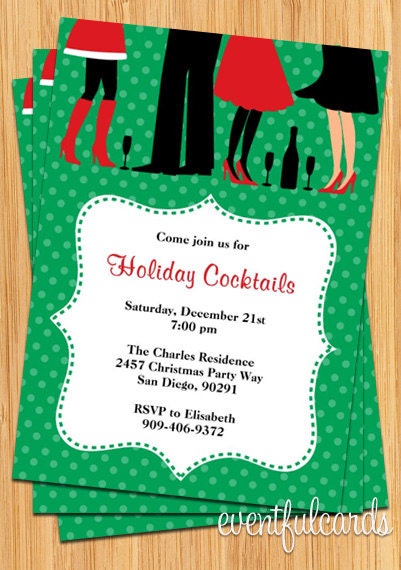 Christmas Cocktail Party Invitation Il_570xn
