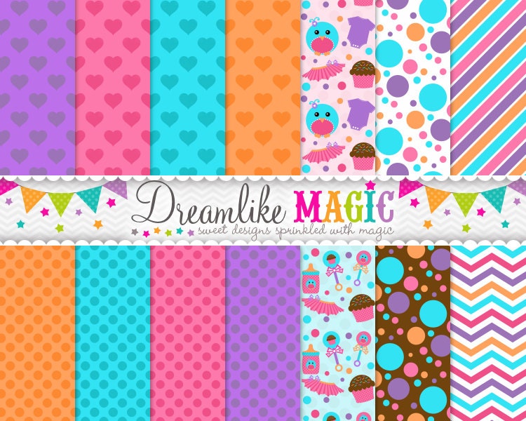 girly scrapbook paper