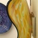 Beautiful Hand Blown Glass Art Patterned Wall Platter Bowl 2886 ONEIL