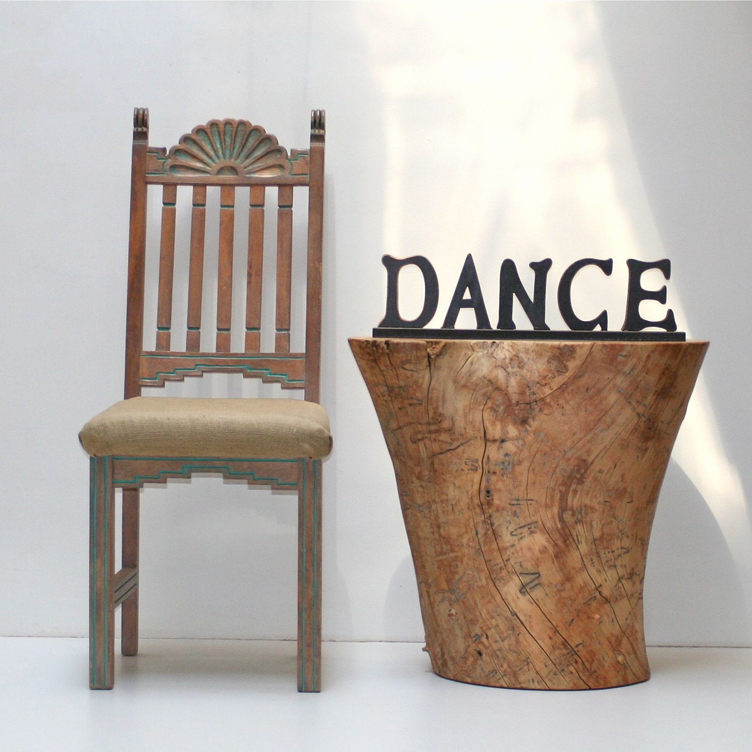 Tree Stump XL table nightstand pedestal display by realwoodworks1