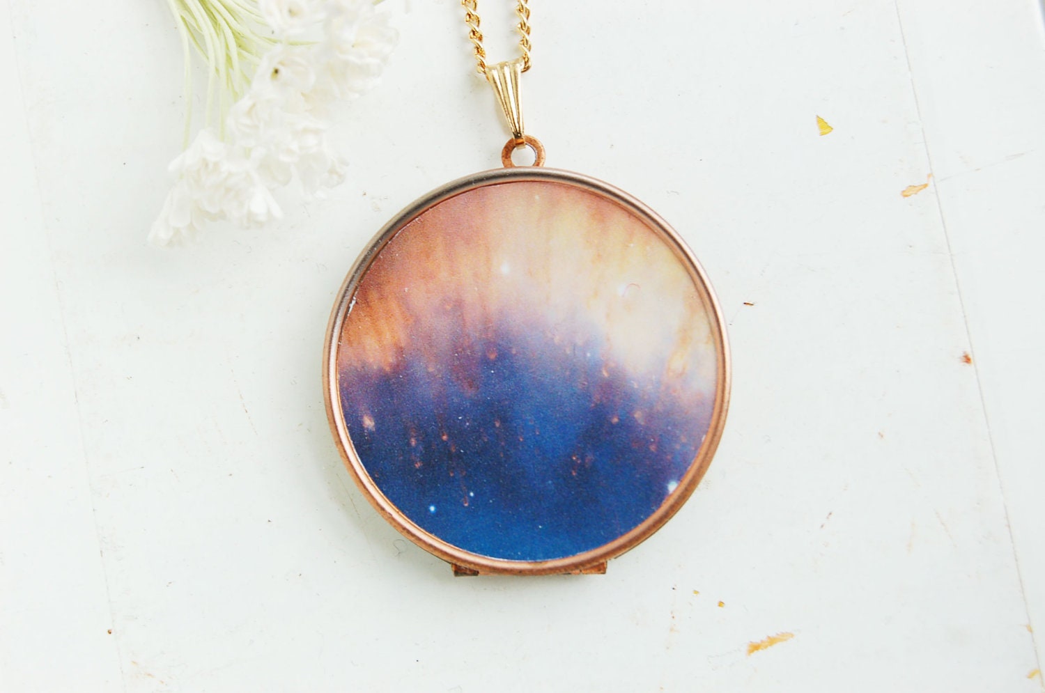 Galaxy Locket Necklace - Large