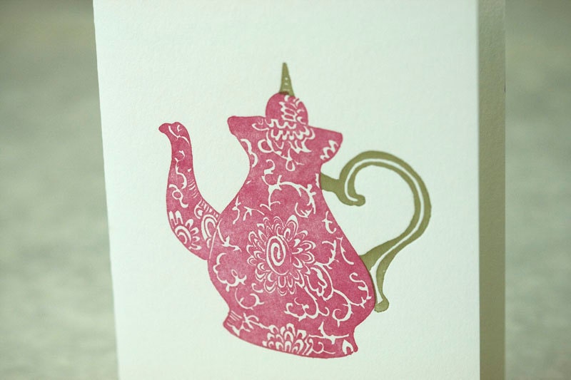 Letterpress Illustrated Series Card Pack - Tea Time