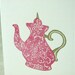 Letterpress Illustrated Series Card Pack - Tea Time