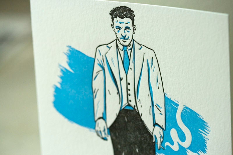 Letterpress Card Illustrated Series - 4 pack - Troublemakers