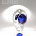 Anti Gravity in Blue One of a kind Glass Sculpture by Matt Salley
