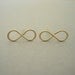 Infinity Earrings, Post Earrings, Gold Earrings, Studs