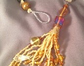 Tiger Eye And Citrine Gemstone Gratitude Meditation Beads