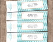 Under the Sea Birthday Wrap Around Address Label PDF Template - Printable DIY