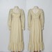 vintage 1970s cream wedding dress