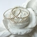 Sterling silver stacking rings
