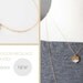 Vintage Brass Hexagon Necklace - Hand Painted
