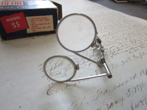 antique BEHR Universal jewelers' loupe with box by theartfloozy