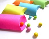 Pillow Boxes Neon Set of 10 Colorful Gift Box Packaging