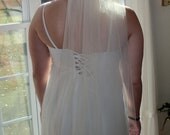Veil - Sparkling Crystals, Single Tier Fingertip Length