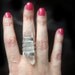 Natural Clear Quartz Crystal Ring