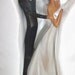 African-American Vintage Art Deco style Wedding Cake Topper