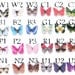 Butterfly Blue Eyeshadow Pigment Winter Eye Decals 3pcs