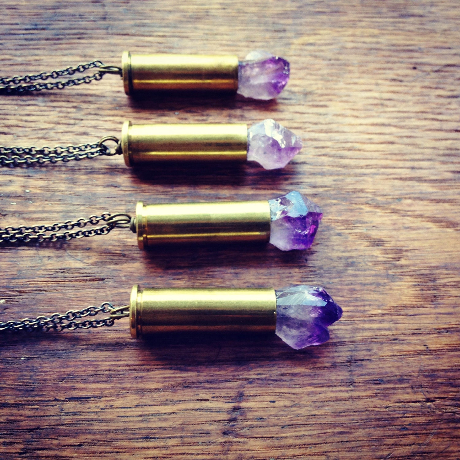 Amethyst Bullet Necklace
