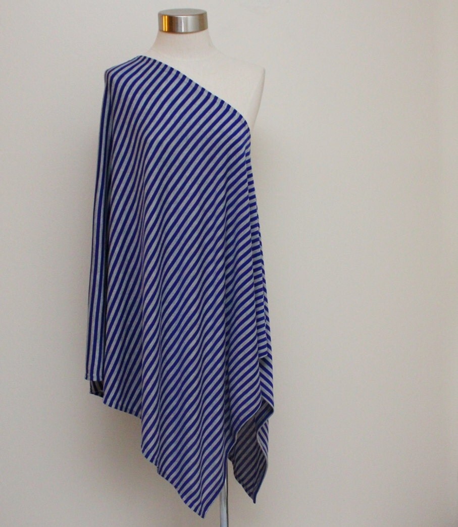 Baby Shower Registry for April KC Only Grey and Cobalt Blue Modern Nursing Shawl Breastfeeding Cover Up Baby Shower Gift Poncho Wrap Shawl