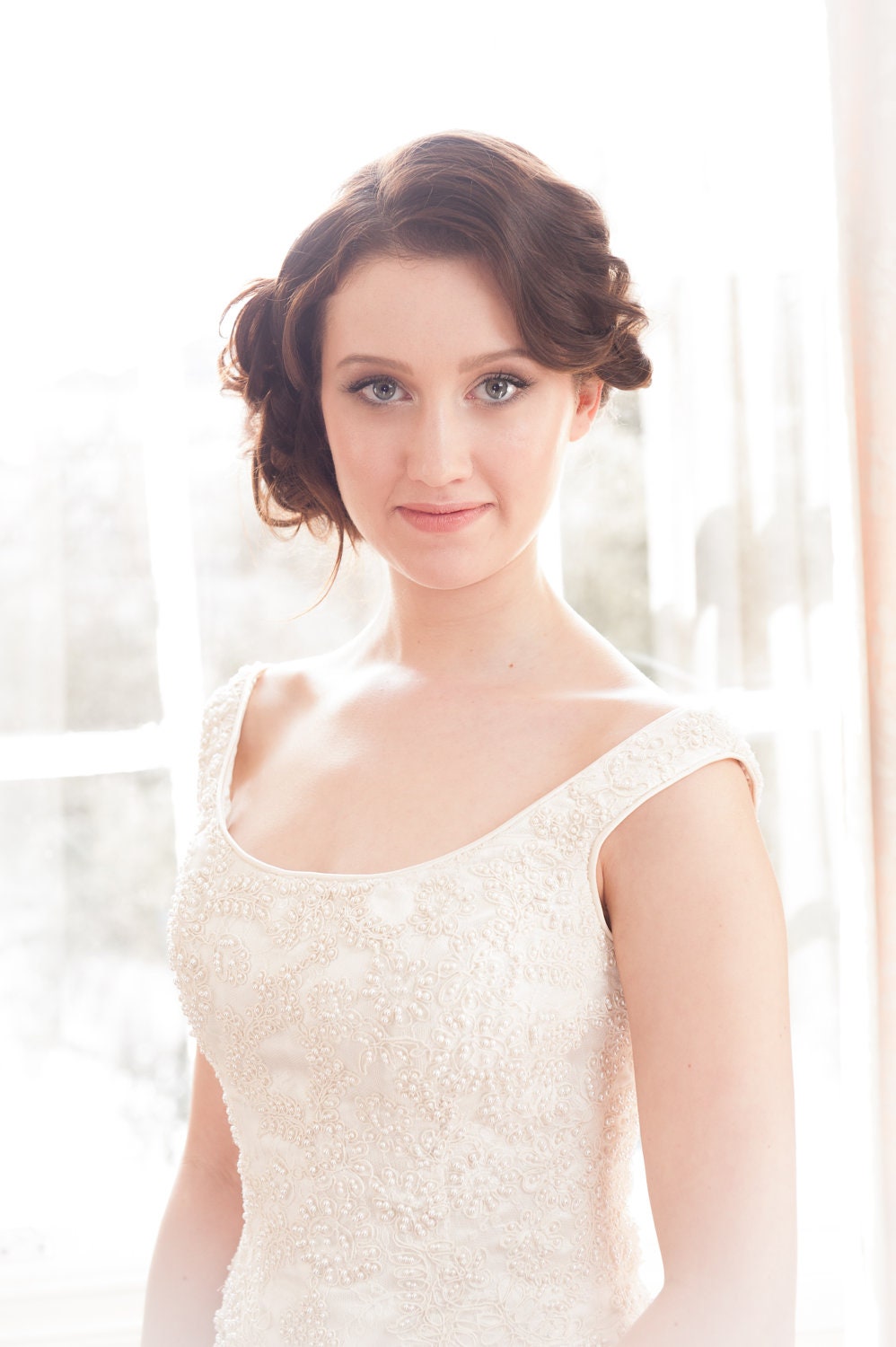 Divine Couture Lace and Pearl Beaded Wedding Gown Bodice