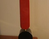Vintage Sculpture Sign Character Enameled Exclamation Point