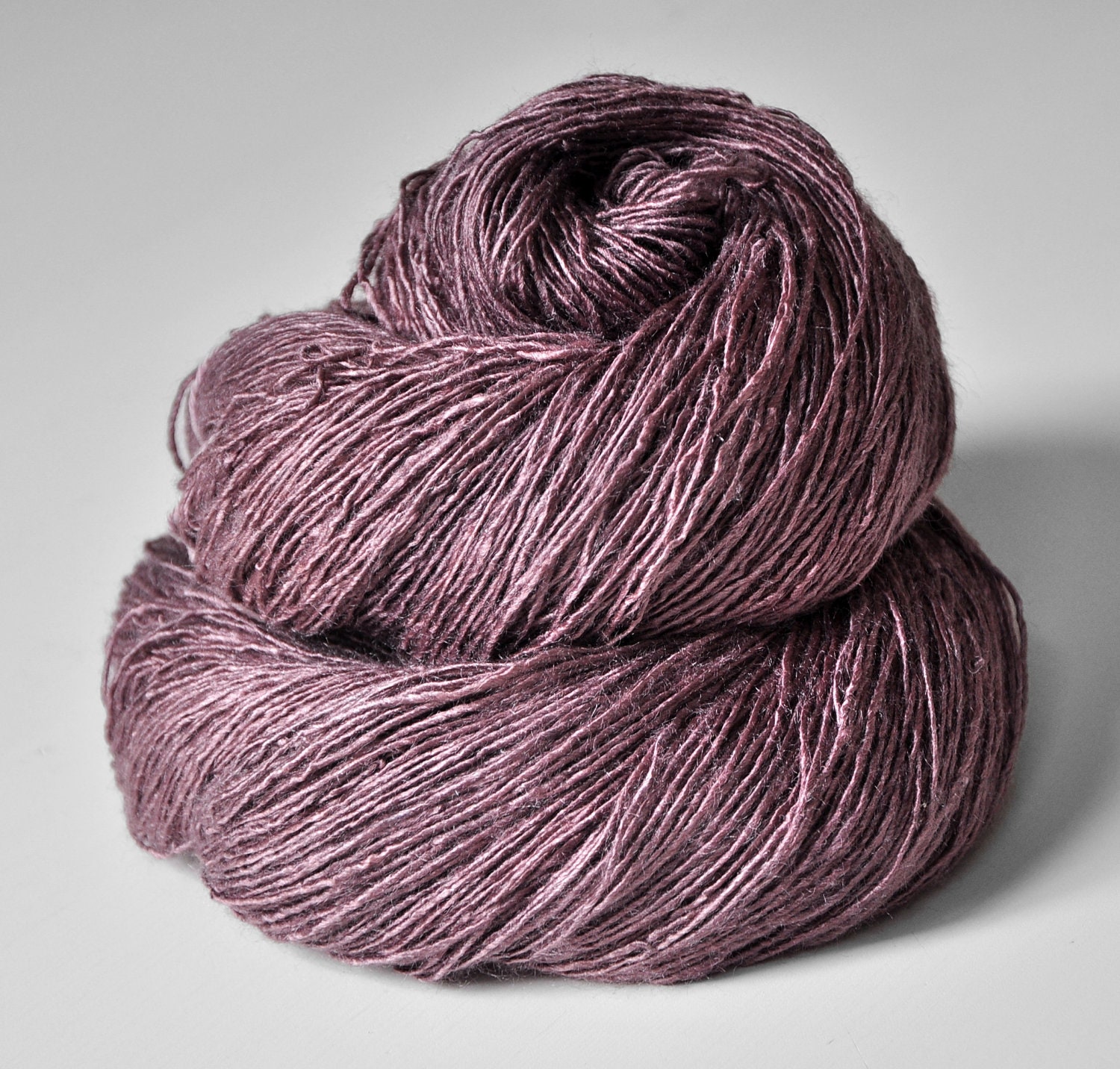 Dirty secret OOAK- Tussah Silk Yarn Fingering weight