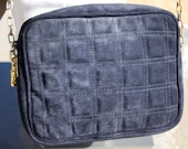 80s LJS Collection Navy Quilted Purse