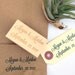 RESERVED // Custom Calligraphy Stamp. Custom Stamp 1"x2"