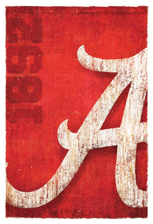University of Alabama "1892" - 13x19 Officially Signed Limited Edition Art Print
