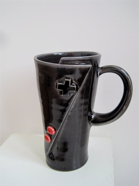 Custom Listing for Shallin - Lefty Original Nintendo Controller Coffee Mug for the Vintage gamer. Oldschool Love