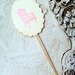 Paris Theme Cupcake Toppers, Cake Toppers, Cupcake Decorations, Food Picks, Set of 12, Eiffel Tower, Chandelier, Louis XIV chair