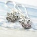 Butterfly Earrings Sterling Silver Butterfly Earrings Butterfly Charm Earrings Silver Filigree Butterfly