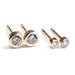 Diamond and Gold Stud Earrings, Diamond Earrings, Diamond Stud Earrings, Minimal Style,  .10 ct, Nixin
