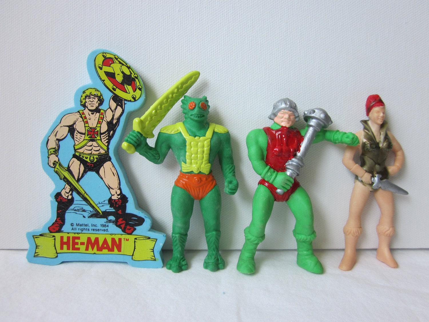 Vintage He-Man Masters of the Universe Erasers