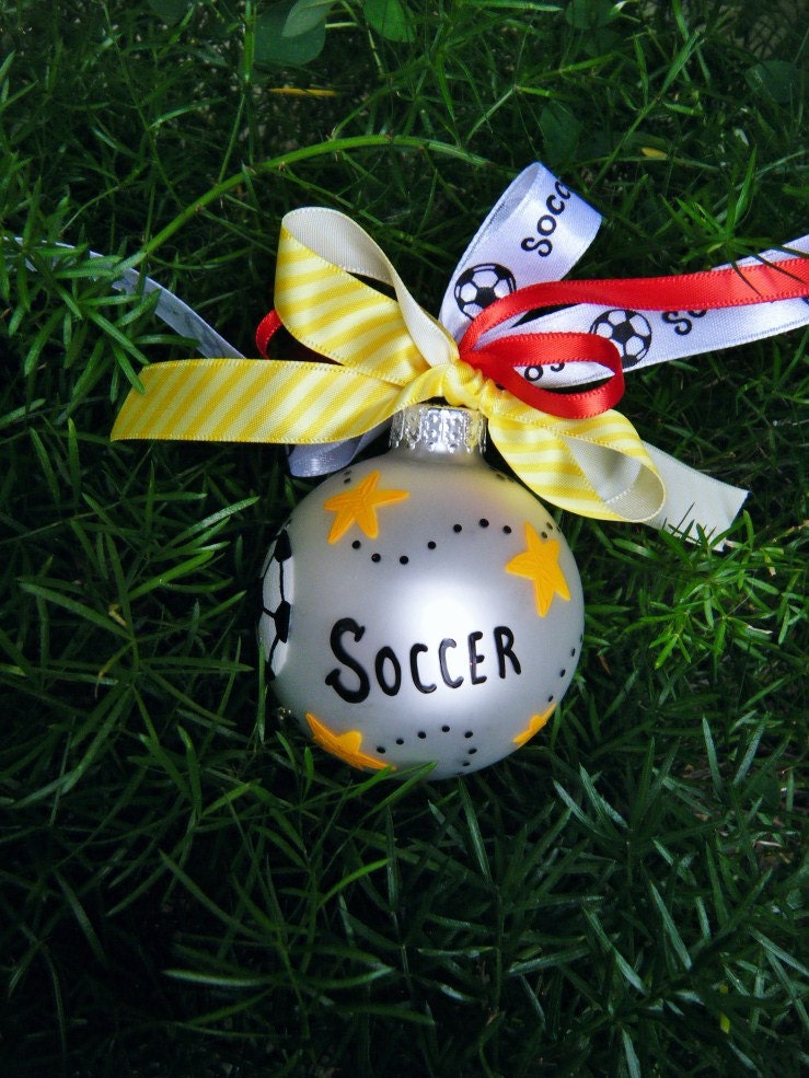 Soccer Ornament Personalized Coach Appreciation Soccer Ball Sports