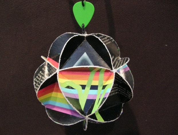 Pink Floyd Album Cover Ornament Made Of Record Jackets: Dark Side Of The Moon
