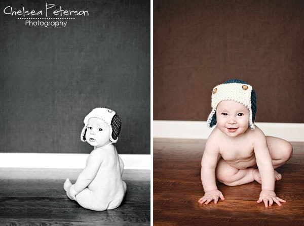 PDF Pattern for Crochet Baby Bomber Hat with Permission to Sell What You Make