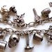 Antique Charm Bracelet Sterling Silver Birmingham