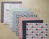 Paper Pack 8-6 x 6 sheets-It's The Little Things-Scrapbooking paper